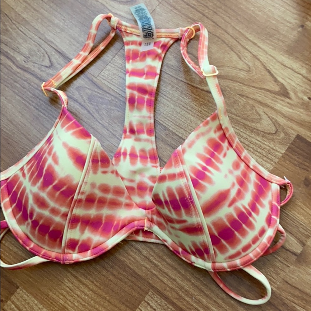 victoria’s secret tie dye swim top